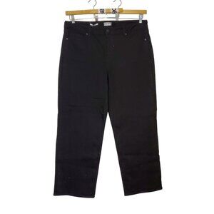 Ava & Viv Women's Black High Rise Straight Leg Denim Jeans Size 18W